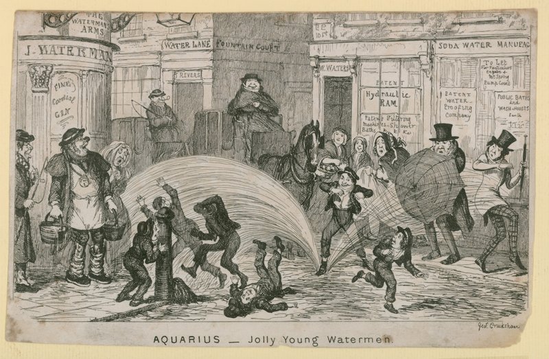 Jeunes bateliers joyeux - George Cruikshank