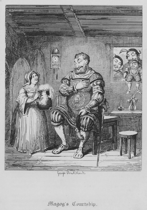La cour de Magog (gravure) - George Cruikshank
