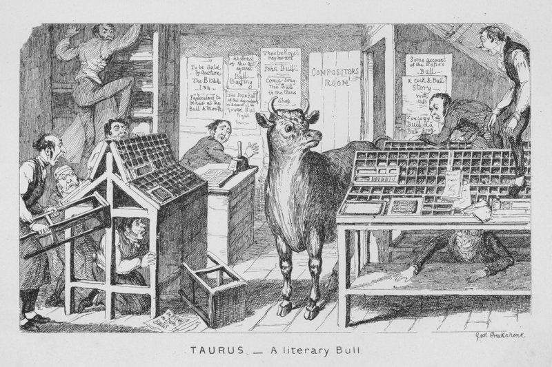 Taureau littéraire - George Cruikshank