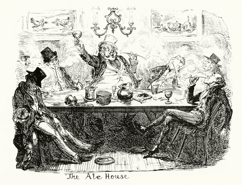 La Taverne (gravure) - George Cruikshank