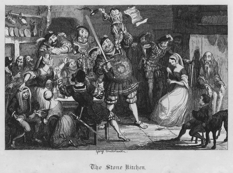 La cuisine en pierre (gravure) - George Cruikshank