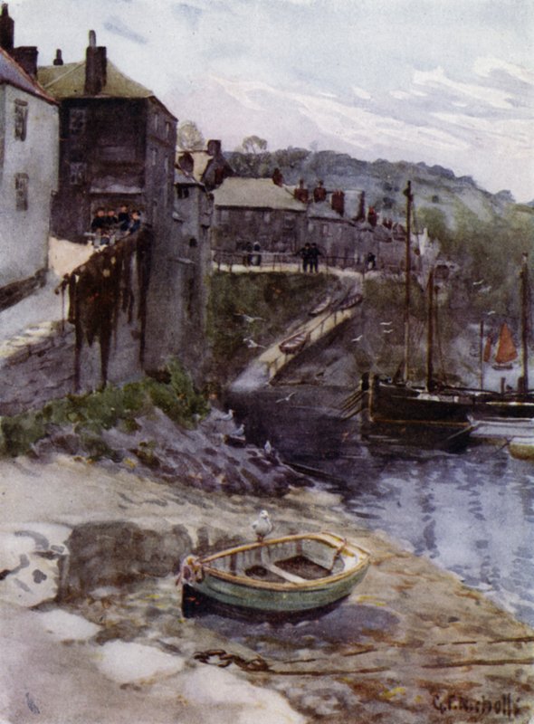 À Newlyn - George Franck Nicholls