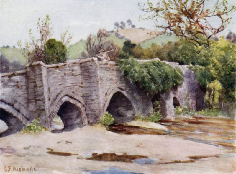 Vieux pont à Lostwithiel - George Franck Nicholls