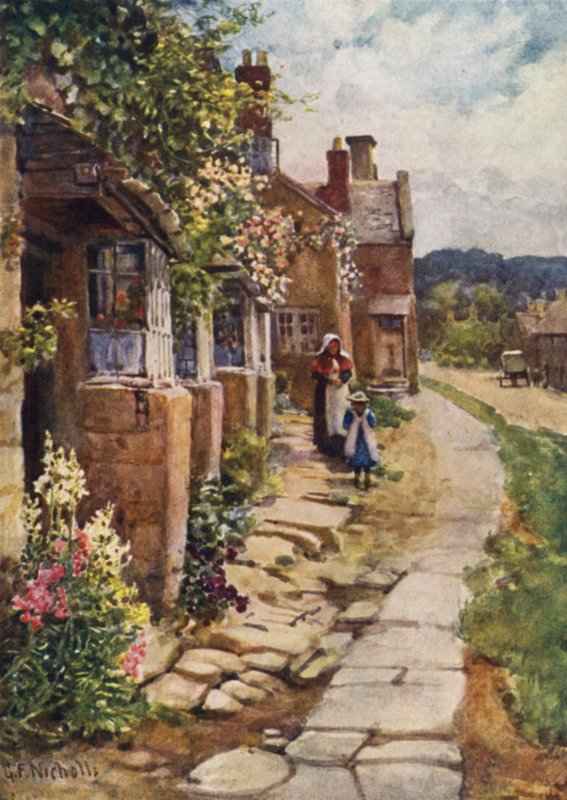 Vieilles maisons, Broadway - George Franck Nicholls