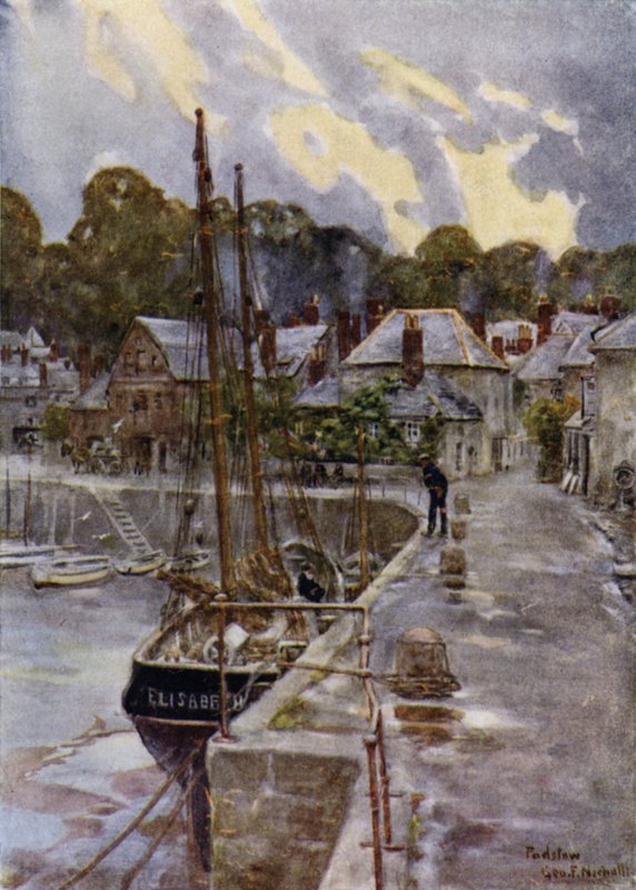 Padstow, la pluie se dissipe - George Franck Nicholls