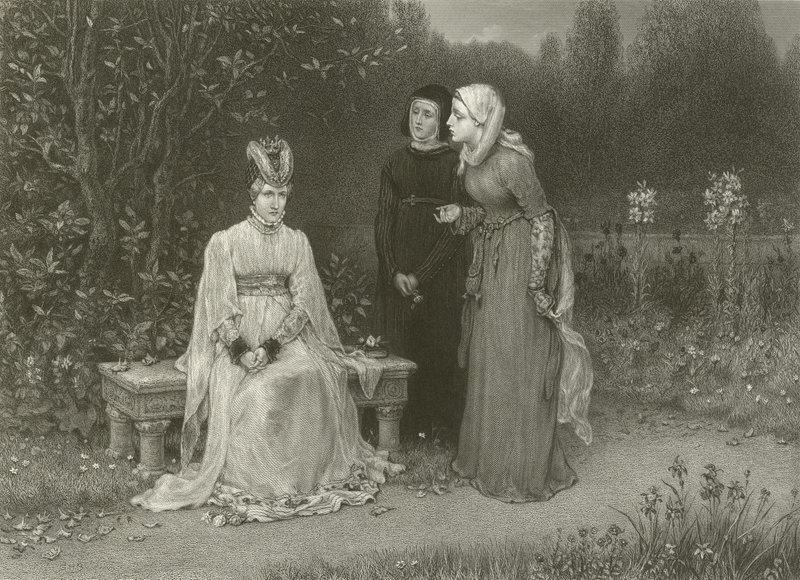 La reine Isabelle et ses dames - George Henry Boughton
