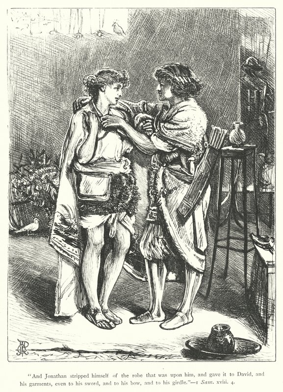 David et Jonathan - George John Pinwell