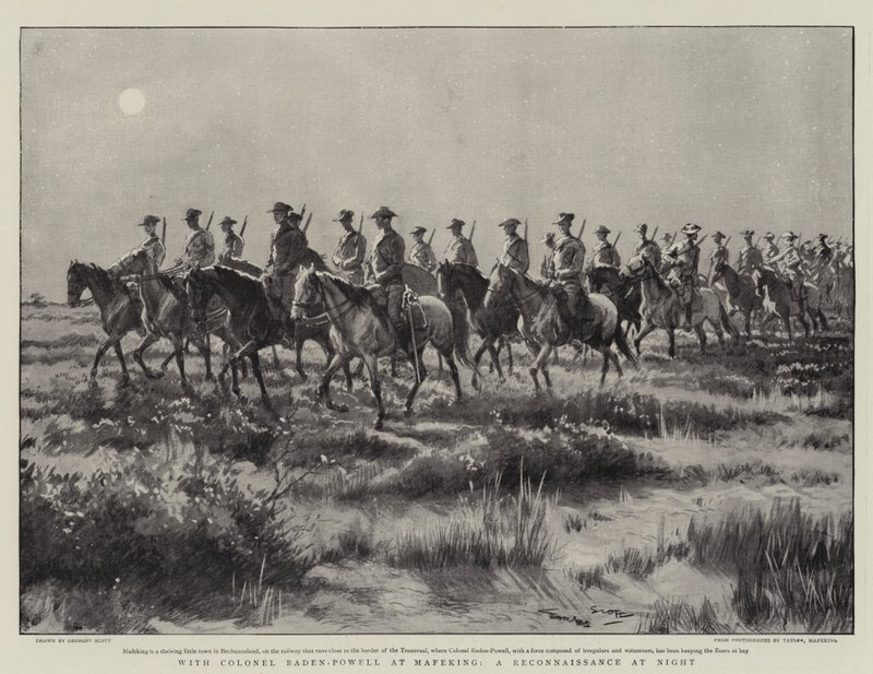 Avec le Colonel Baden-Powell à Mafeking, une reconnaissance de nuit - Georges Bertin Scott
