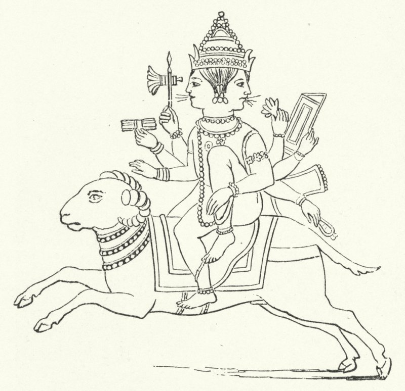 Agni, dieu du feu hindou - German School
