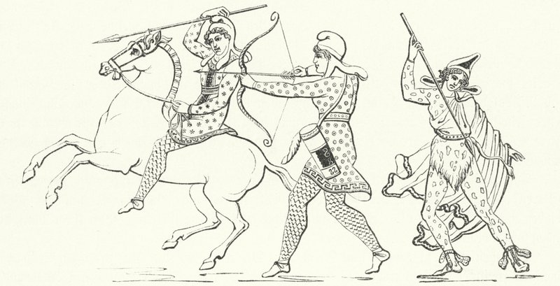 Amazones (gravure) - German School