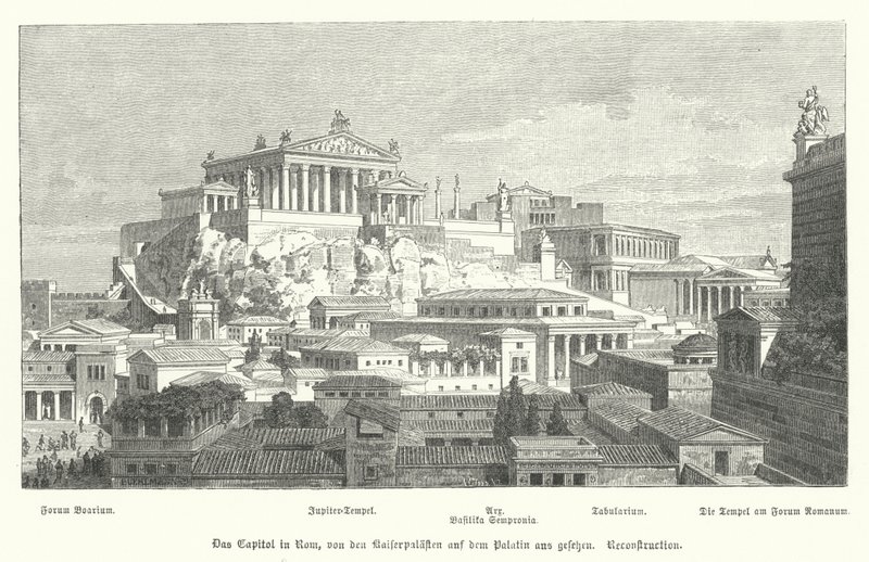 Colline du Capitole, Rome antique - German School