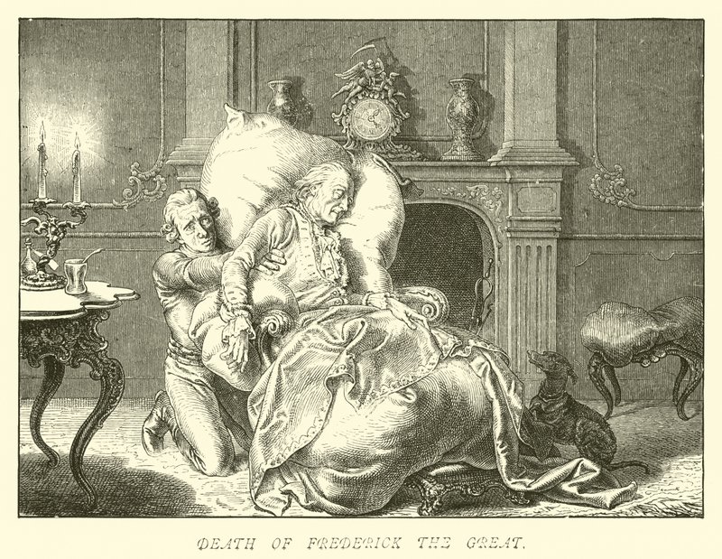 La mort de Frédéric le Grand - German School