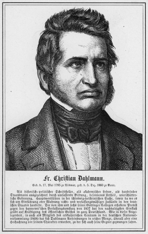 Fr Christian Dahlmann (gravure) - German School