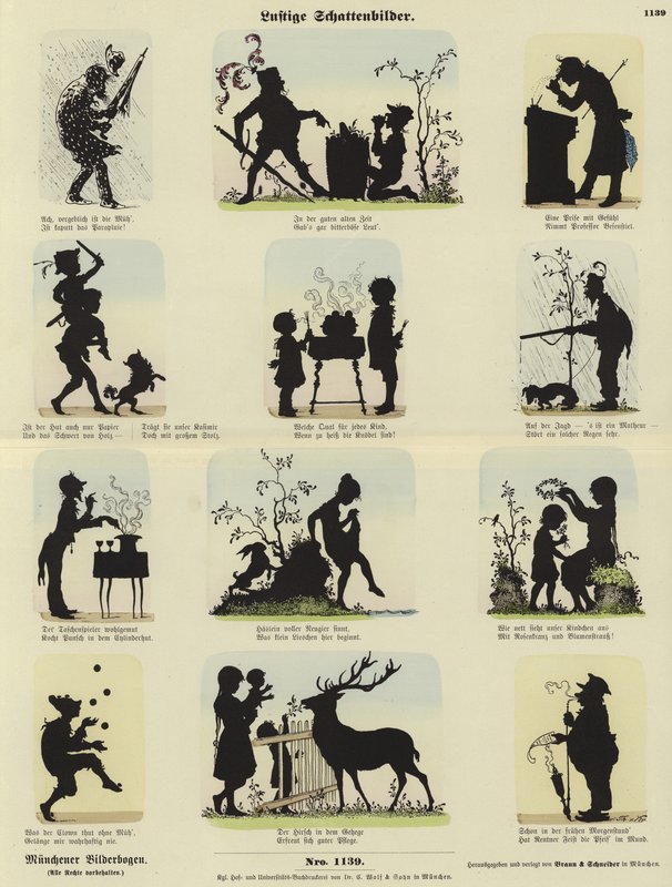 Silhouettes amusantes - German School