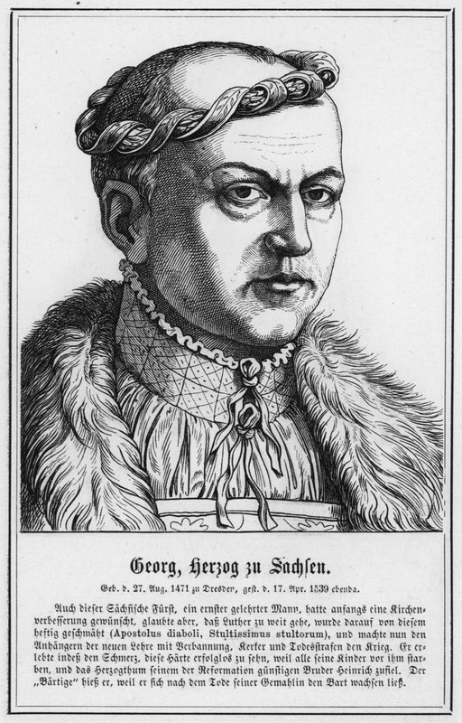 Georg, duc de Saxe (gravure) - German School
