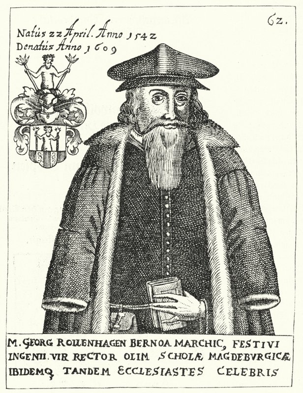 Georg Rollenhagen, dramaturge allemand (gravure) - German School