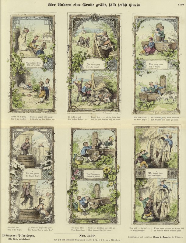Qui sème le vent récolte la tempête - German School