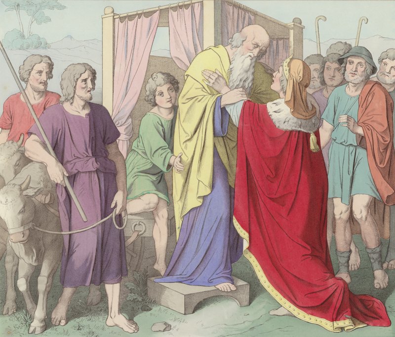 Jacob descend en Égypte - German School