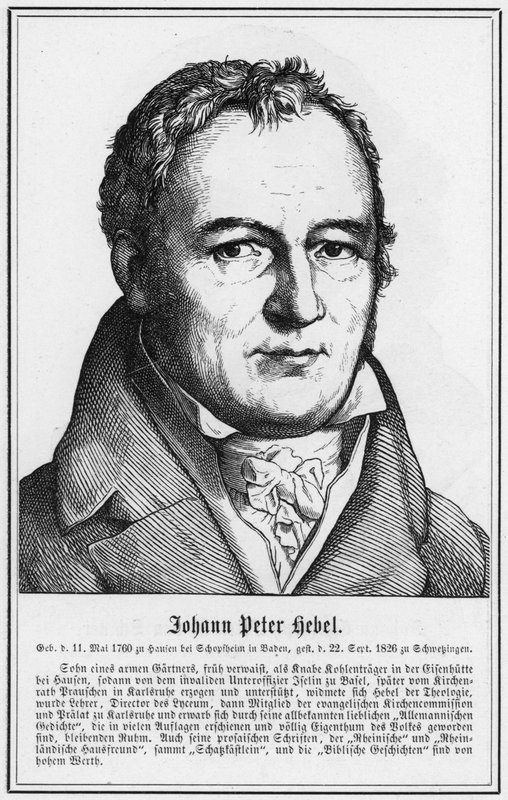 Johann Peter Hebel (gravure) - German School