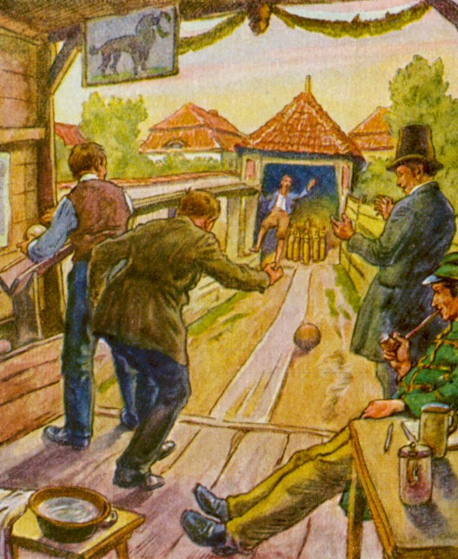 Kegelbahn / Bowling - German School