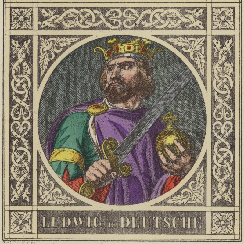 Ludwig D Deutsche, 840-876 - German School