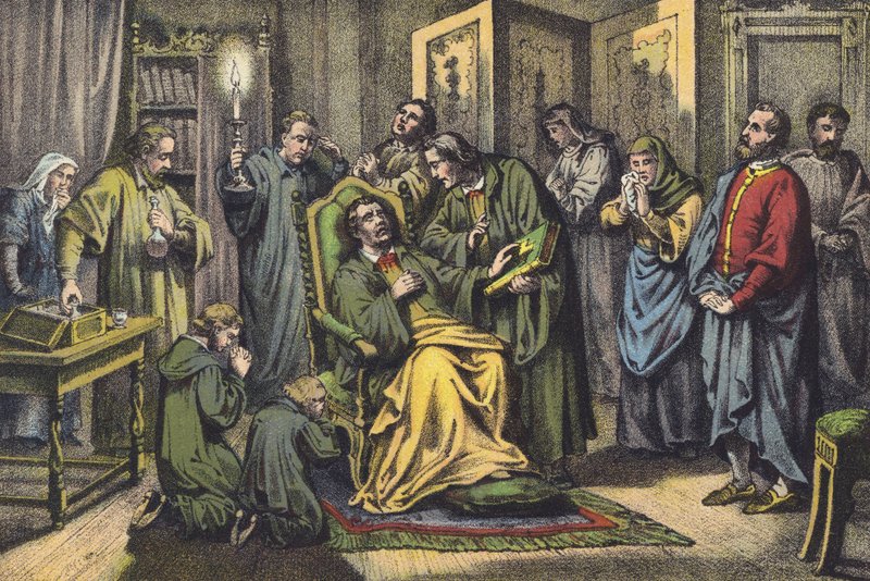 La mort de Luther - German School