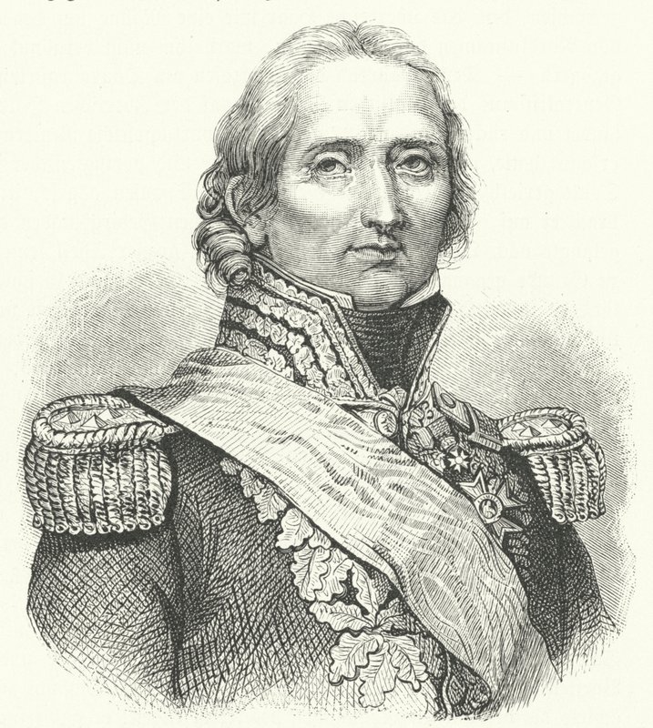 Maréchal Nicolas Soult, soldat français (gravure) - German School