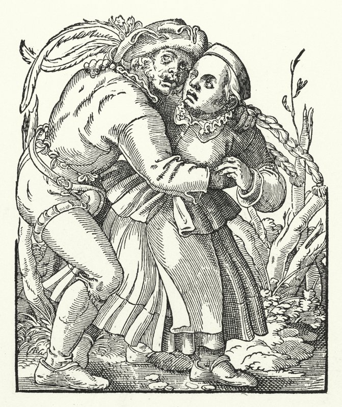 Paysans dansant (gravure) - German School