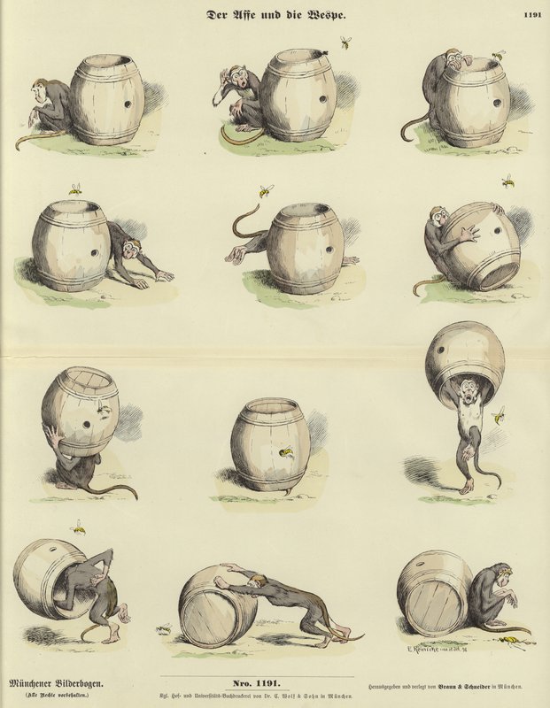 Le singe et la guêpe - German School