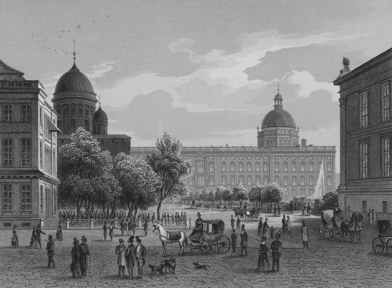 Le Lustgarten, Berlin (gravure sur acier) - German School