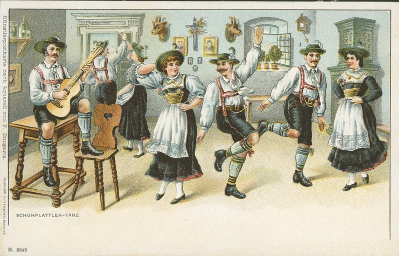 La danse Schuhplattler - German School