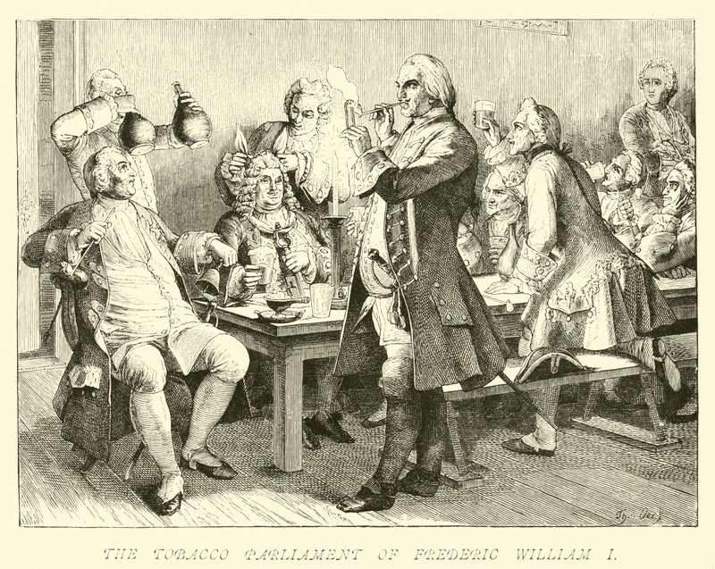 Le Parlement du tabac de Frédéric-Guillaume I - German School