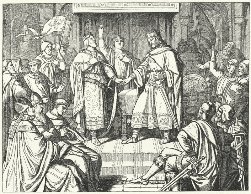 Traité de Verdun, 843 - German School