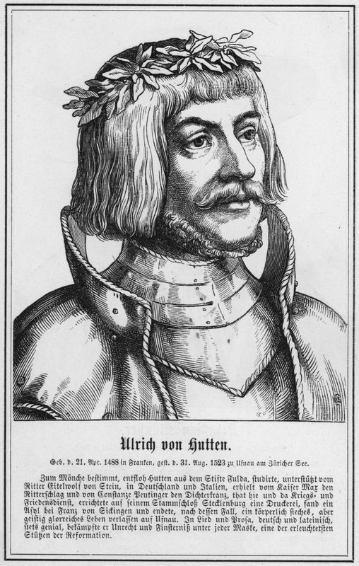 Ulrich von Hutten (gravure) - German School