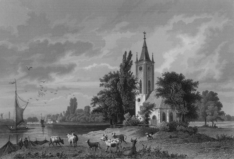 Vue de Stralau, Berlin - German School