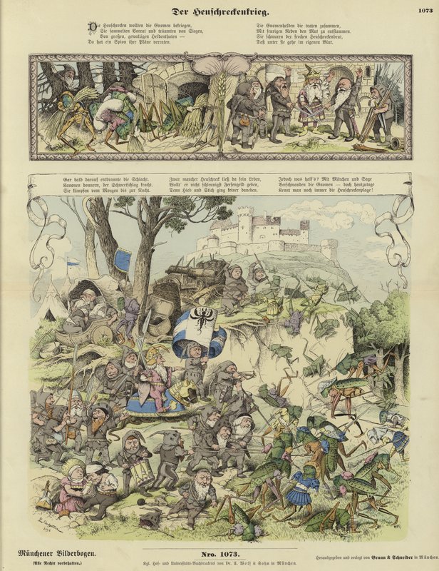 Guerre entre gnomes et sauterelles - German School