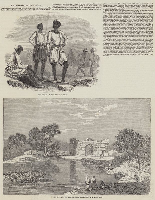 Husyn-Abdal, au Pendjab - Godfrey Thomas Vigne