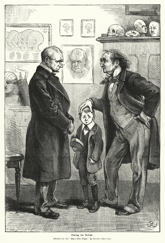 Sentir ses bosses (gravure) - Gordon Frederick (after) Browne