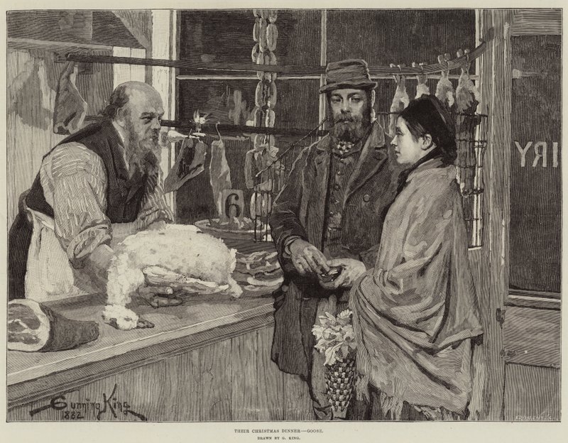 Leur dîner de Noël, oie - Gunning King
