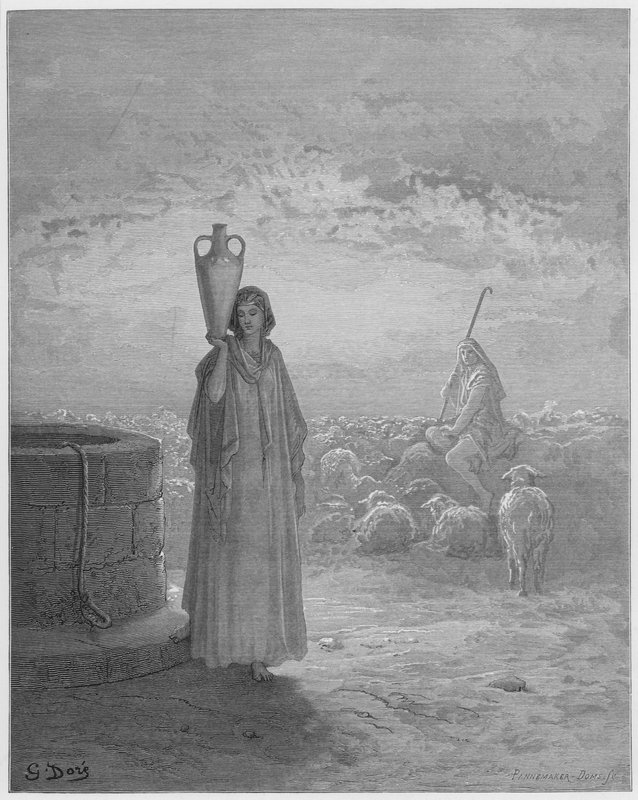 Jacob gardant les troupeaux de Laban - Gustave Dore