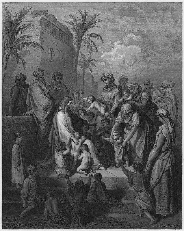 Jésus bénissant les enfants - Gustave Dore