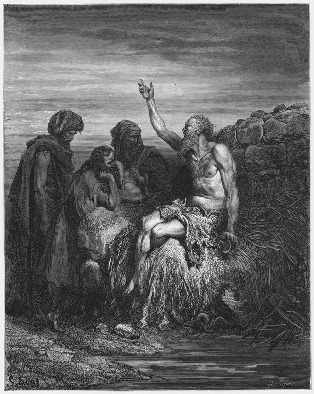 Gustave Doré Bible : Job et ses amis - Gustave Dore