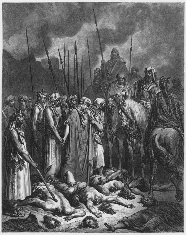 Josué épargnant Rahab - Gustave Dore