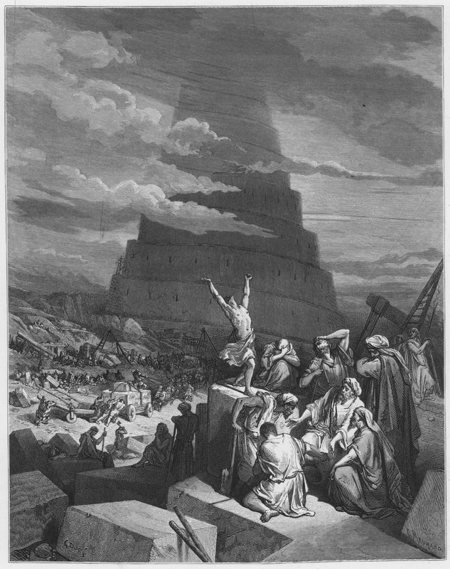 La confusion des langues - Gustave Dore