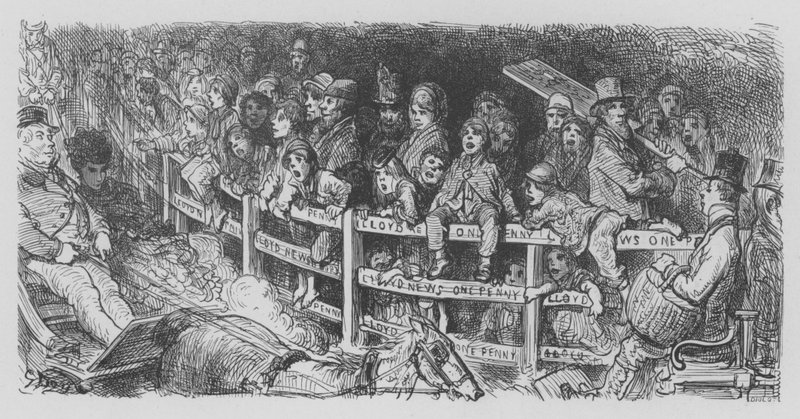 Au Derby, la foule - Gustave after Dore