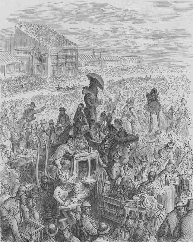 Au Derby, le lunch en équipage - Gustave after Dore