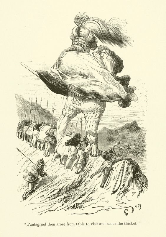 Illustration pour les œuvres de Rabelais - Gustave after Dore