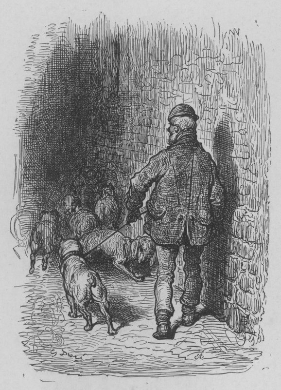 Le marchand de chiens - Gustave after Dore