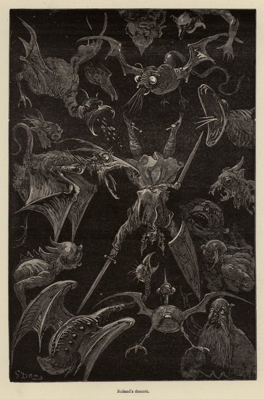 La descente de Roland - Gustave after Dore