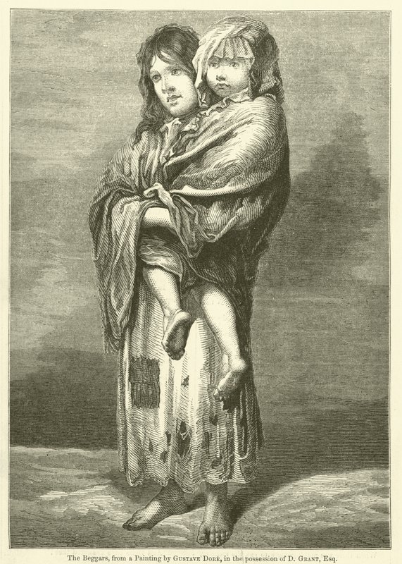 Les mendiants - Gustave after Dore